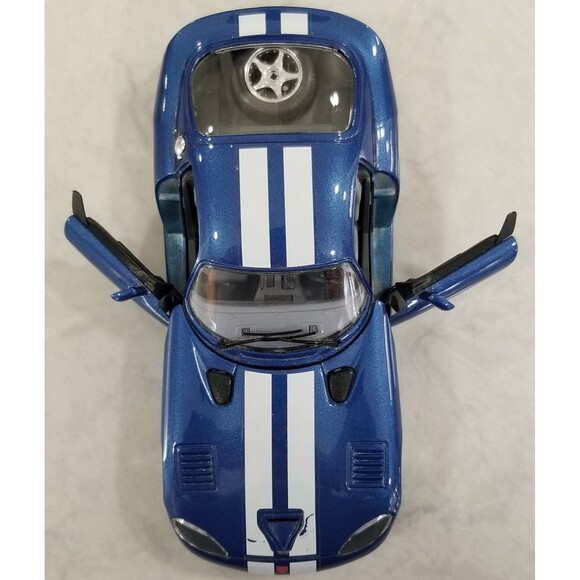 Burago Dodge Viper GTS Coupe Blue Diecast 1:24 Sports Exotic Car Classic Italy - Picture 4 of 9